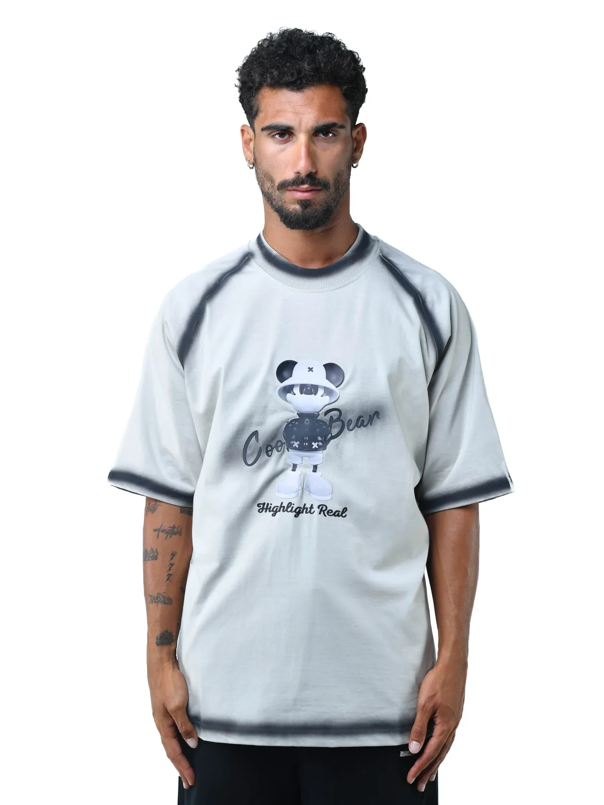 T-SHIRT یقه گرد چاپ COO-BEAR 